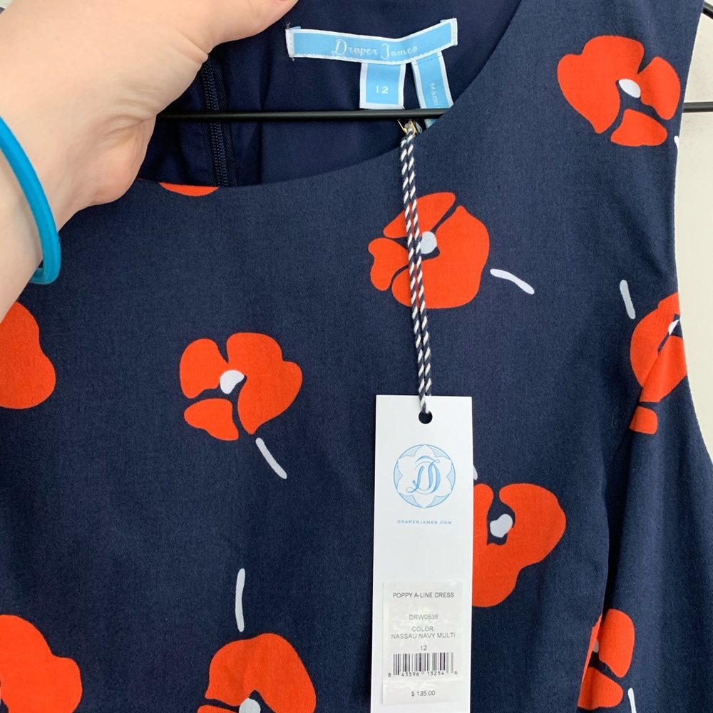 NWT • Draper James Poppy A Line Dress $135 - Picture 3 of 4